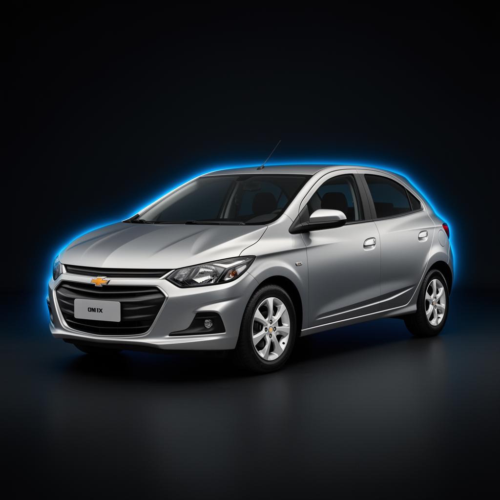 Chevrolet Onix em ângulo de estúdio